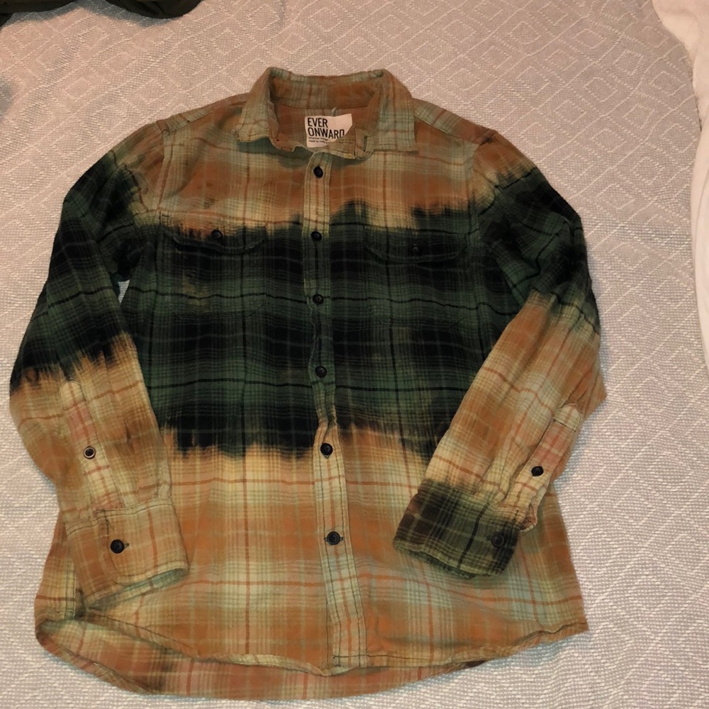 Vintage Flannel Bleach Washed Free People Style